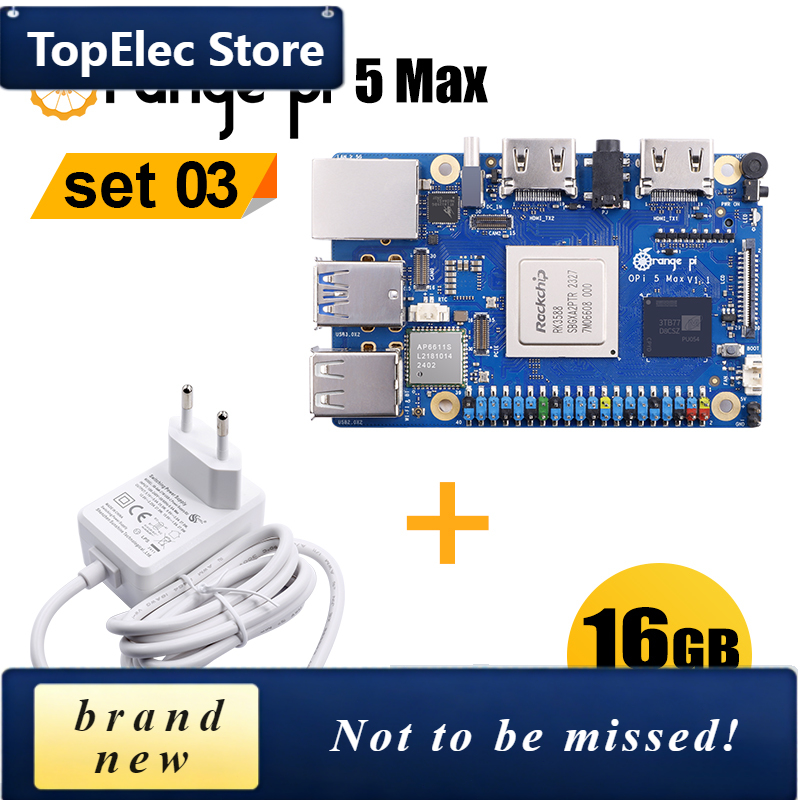 Orange Pi 5 Max Rk3588 - TopElec OrangePi 5 Max 16GB Dengan