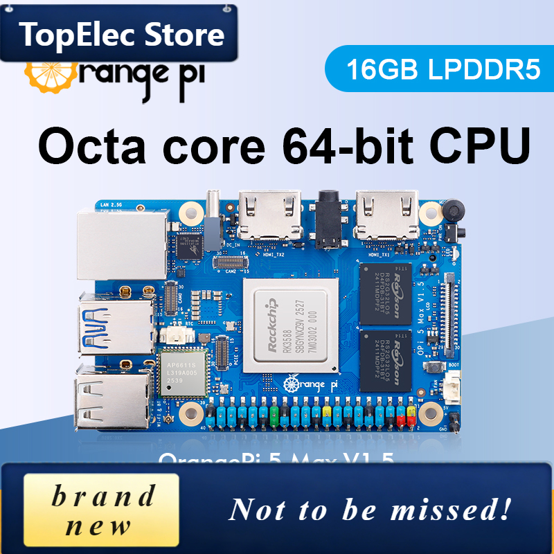 TopElec Orange Pi 5 Max 16GB V - Rk3588 Mini Pc Board ulasan dan harga